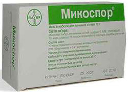 Комплексный препарат от грибка «Микоспор» обладает высокой эффективностью, но имеет много побочных эффектов